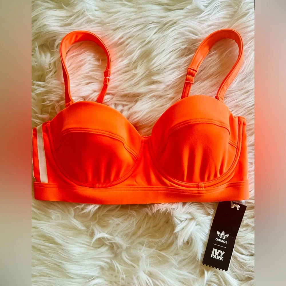 ADIDAS IVY PARK SOLAR ORANGE 3 PIECE SET….SZ SMALL. WOWZA😎 - Picture 2 of 11